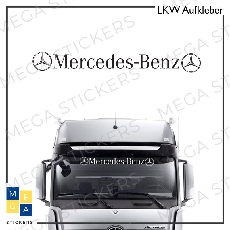 1x 100 cm Mercedes Aufkleber für Frontscheibe